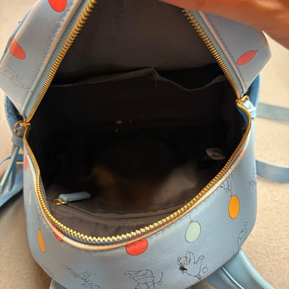 Danielle Nicole Disney Winnie the Pooh Oh Bother Balloon Mini Backpack Blue - Picture 15 of 16